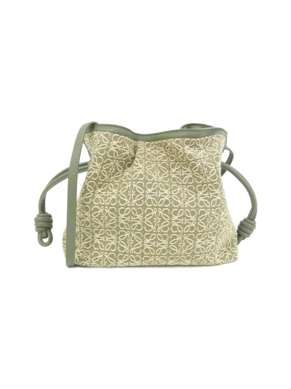 Loewe Flamenco Clutch Green
